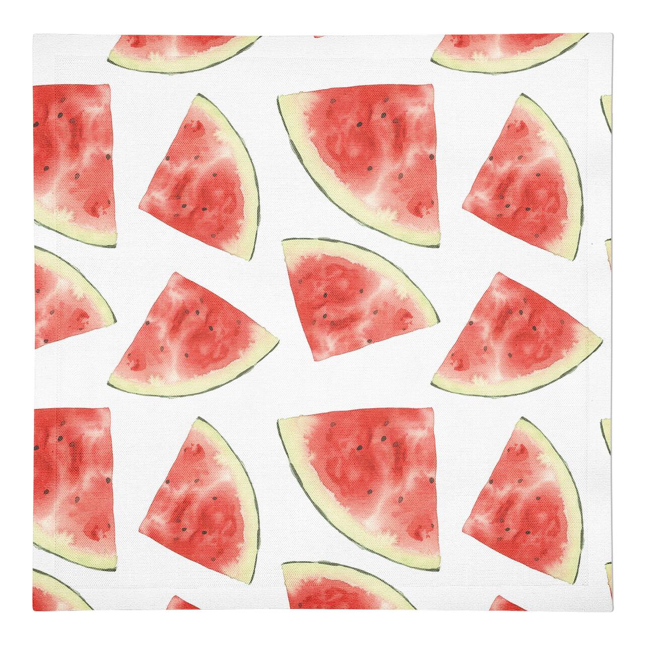 Watermelon Pattern 10" x 10" Cotton Twill Napkin